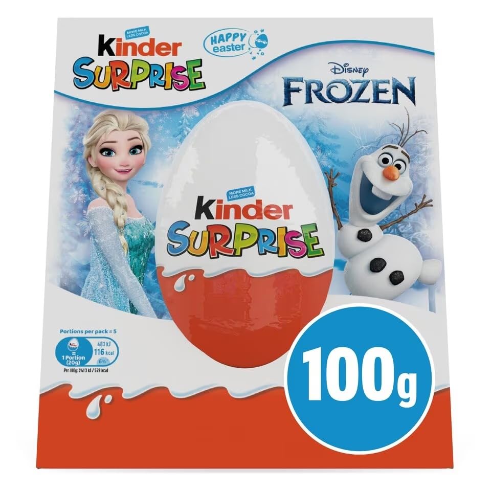 Easter Egg Kinder Egg Surprise Frozen Gift Box | Maxi Egg | Limited Edition | 1 of 4 Frozen Toys Inside | Frozen Gifts | Easter Egg Hunt Eggs | By Experts Supplies