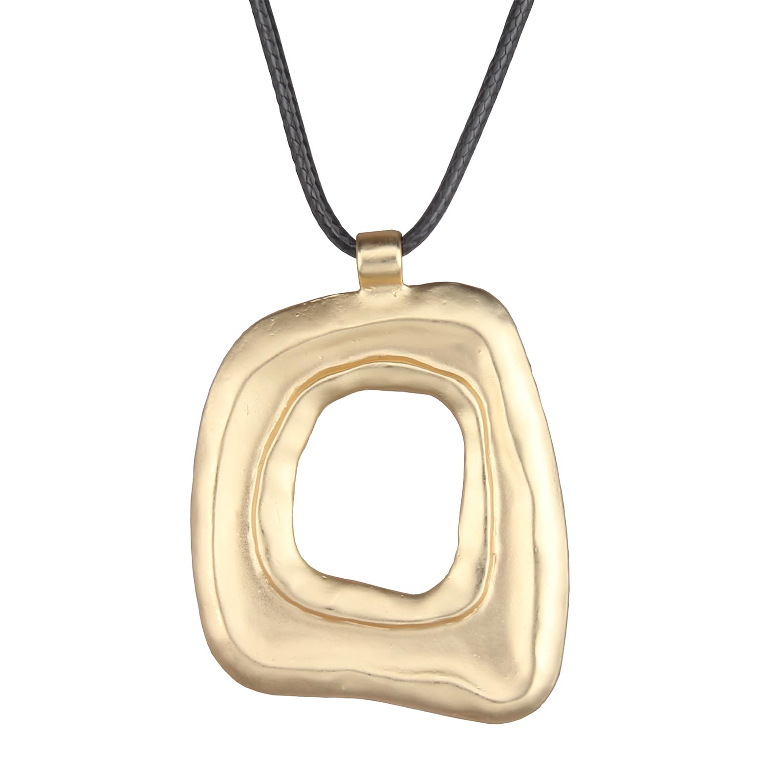 Boho Necklaces for Women Chunky Circle Necklace Layered Boho Circle Leather Choker Necklace Long Vintage Necklaces Bohemian Jewlery Gifts