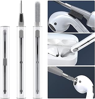 Kit Nettoyage Airpods,Stylo de Nettoyage Multifonction pour Airpods Pro 1 et 2, Brosse Douce pour écouteurs Bluetooth, Outils de Nettoyage pour écouteurs, Huawei, Samsung MI