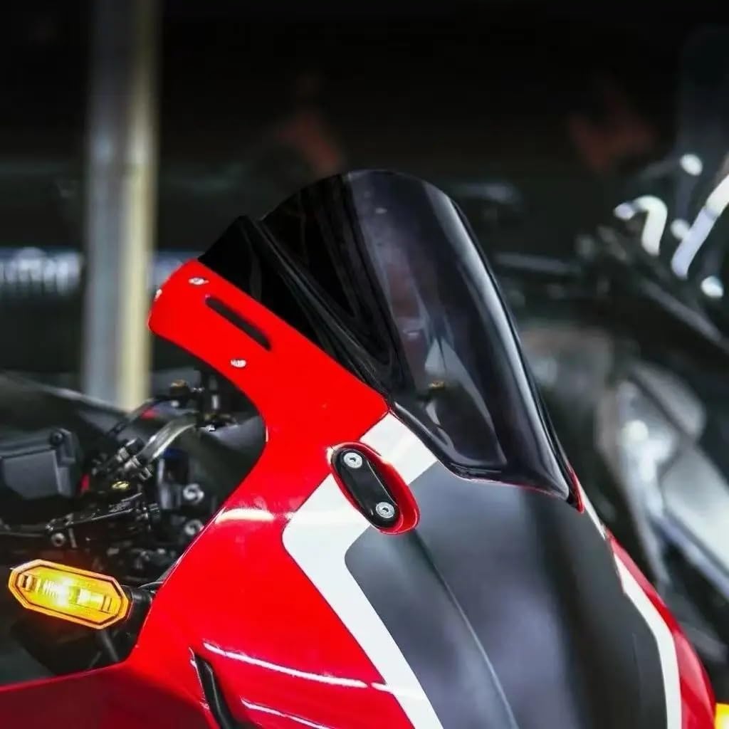 Szybka szyba motocyklowa Pasuje do Hondy CBR600RR | Motocykl turystyczny Sportowa osłona przedniej szyby Deflektor wiatrowy(Black)