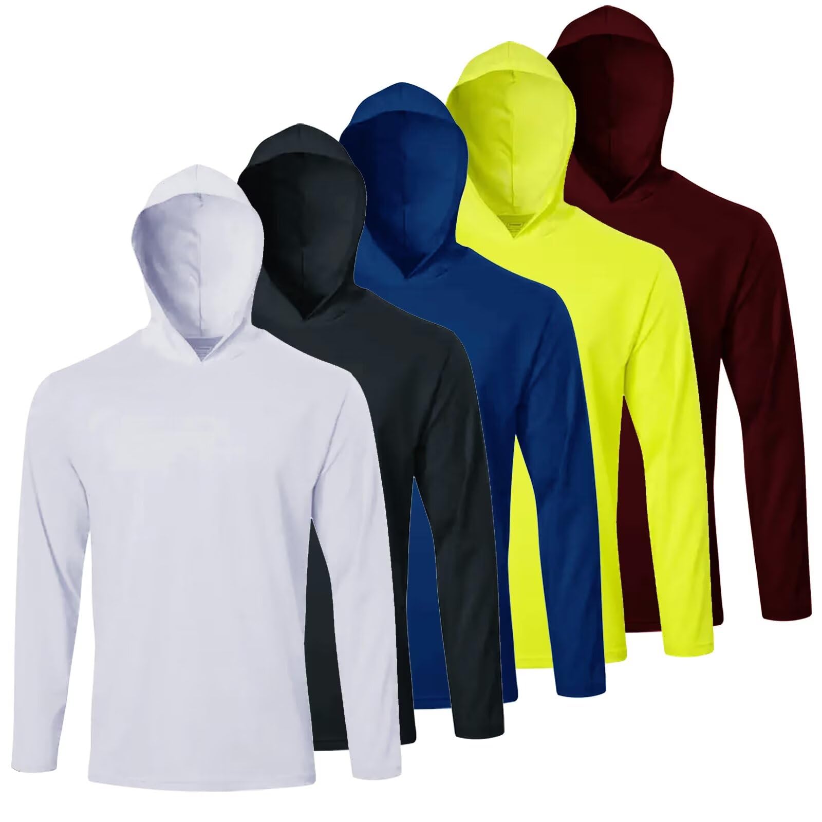 LeeHanTon Men's Sun Shirts Sun Protection Hoodie Shirt UPF 50+ Long Sleeve Work Athletic Shirt