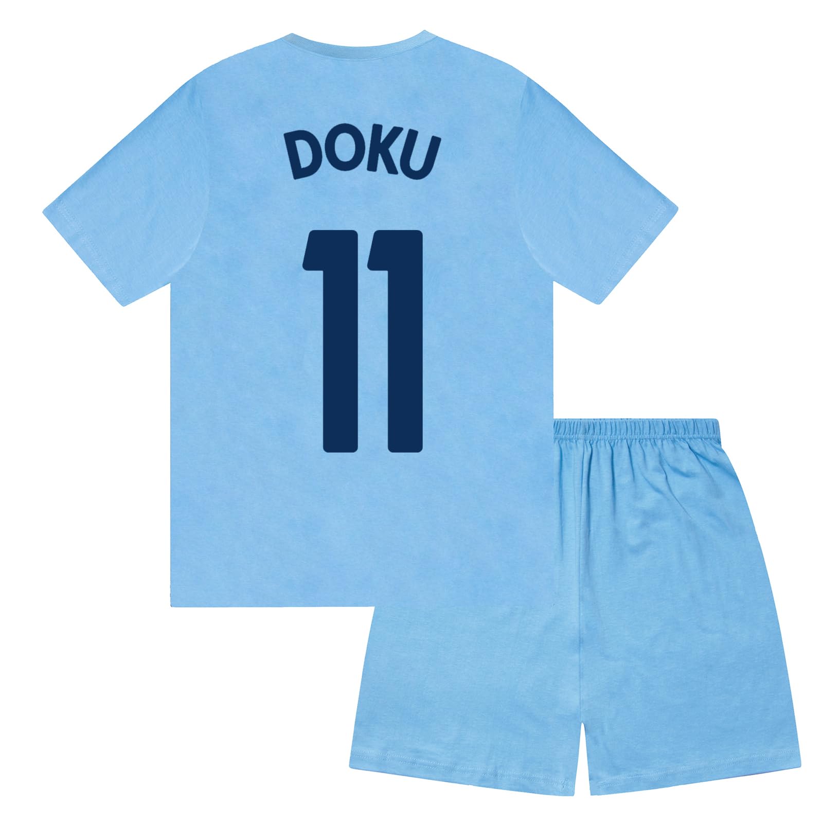 Manchester City F.C. Boys Doku 11 Sublimation Short Pyjamas Navy 10-11 Years