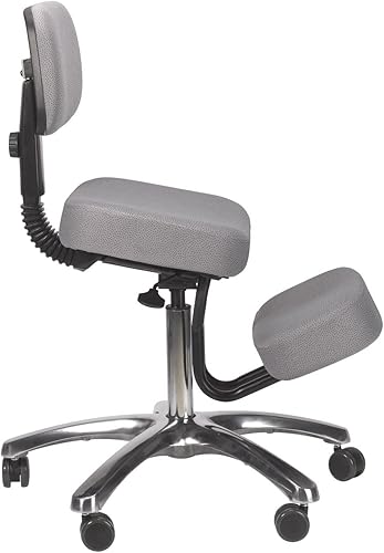 Miniatura 6 de BetterPosture Jazzy Kneeling chair – Silla ergonómica multifuncional para arrodillarse que ayuda a reducir la tensión de espalda y cuello Gris,Negro