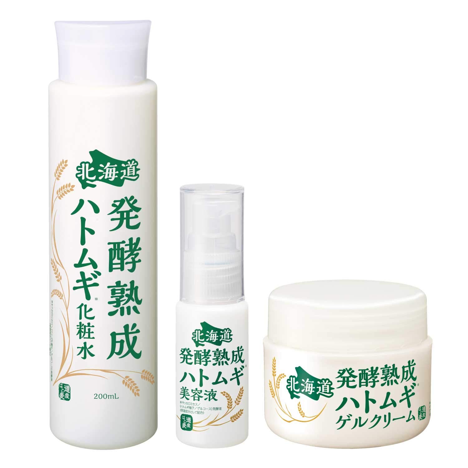 Amazon | クルード 北海道 発酵熟成ハトムギ3点セット [ 化粧水200ml+ 