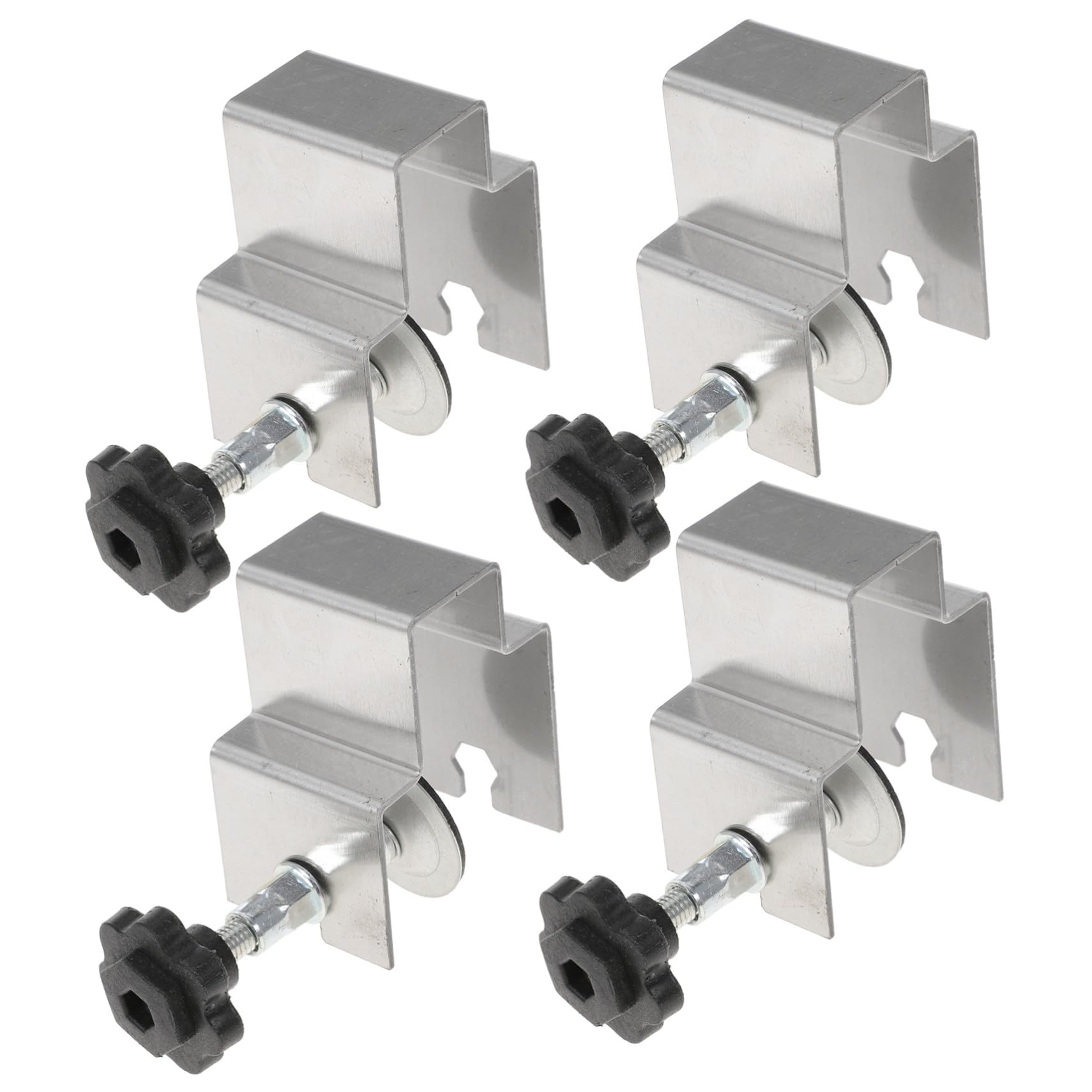 Pinces avant pour armoire large surface de serrage en acier inoxydable sans trace sur le bois 4pcs