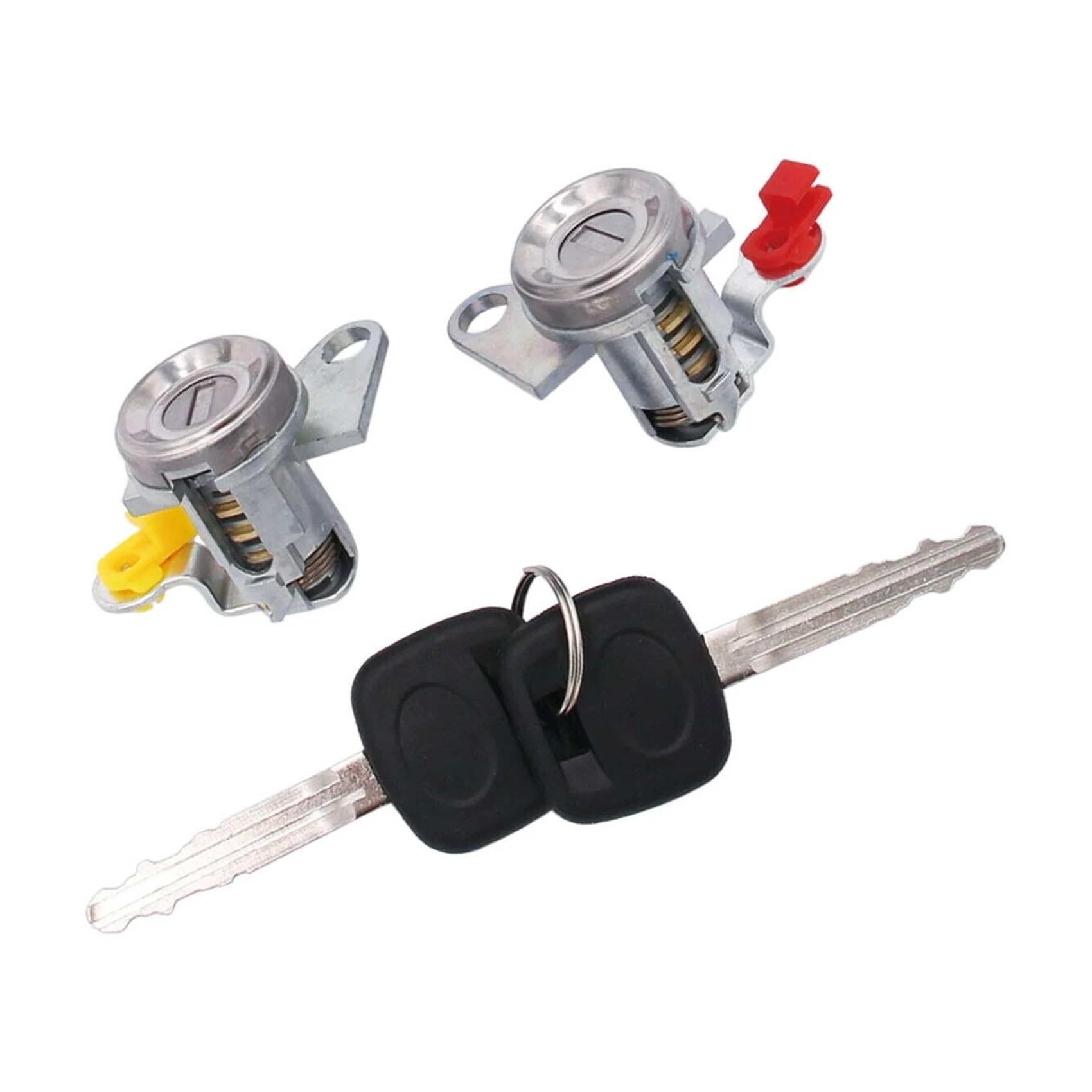 Qifanb One Color Car Door Lock Car Door Lock With Key (L+R) For Corolla Ae100 1993 1994 1995 1996 1997 For Geo For Prizm 69051-12340 69052-12360