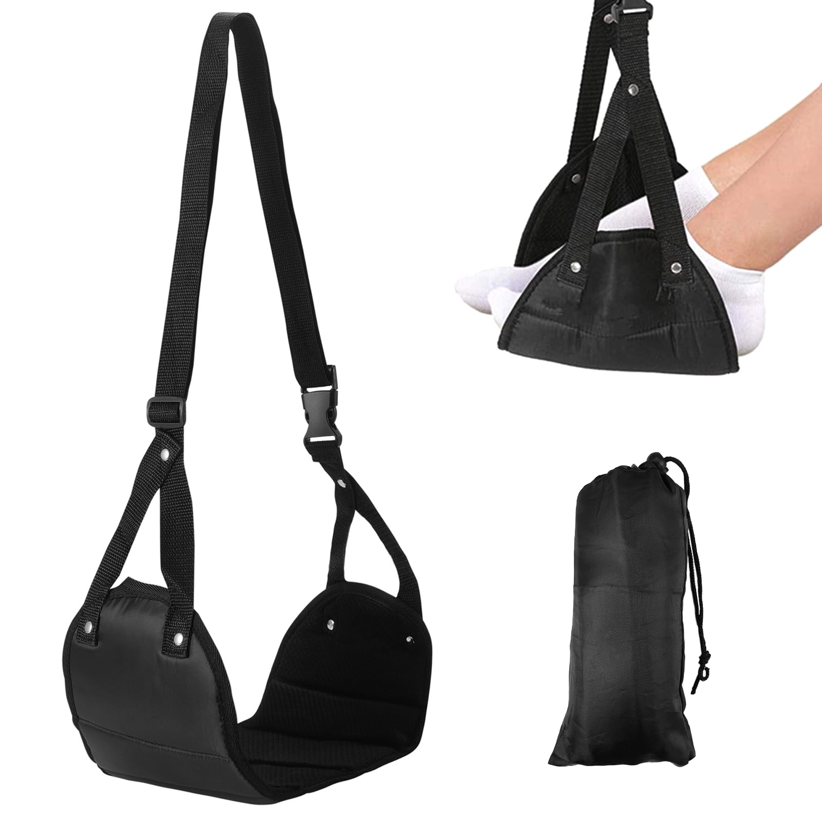 Bubba Board Repose-pieds Avion Pour Enfants - Hamac Pliable - Gris - Pour Voyages Confortables Flyaway Kids Bed Avion