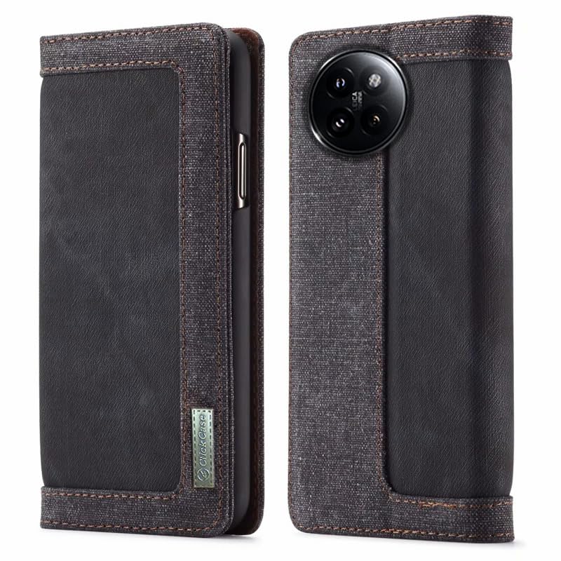 ClickCase Iconic Series for Xiaomi 14 CIVI Soft Canvas Denim Cloth Leather Wallet Flip Case Kick Stand with Magnetic Closure Flip Cover for Xiaomi 14 CIVI (Dark Grey) (B0D9Y5K1ZW) Amazon Price History, Amazon Price Tracker