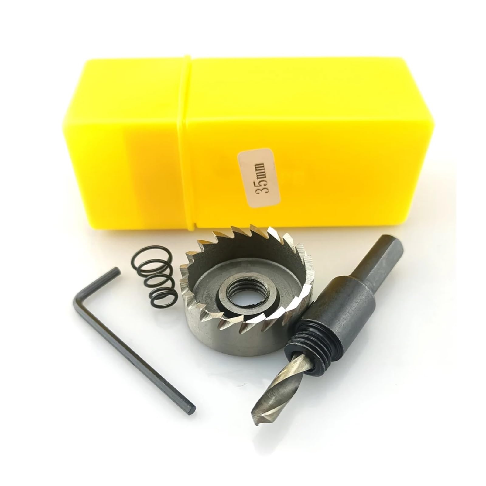 Juego de sierras perforadoras HSS, 12 Uds., 15-50mm, broca acero alta velocidad, corona perforación for herramienta corte madera inoxidable aleación Metal(15PCS 15-53mm)