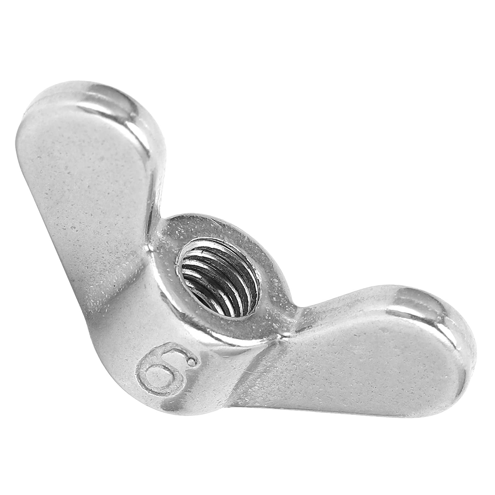 M6 Wing Nuts, 304 Stainless Steel Wing Nuts Easy to Use Stainless Steel Sturdy Reliable for Machinery