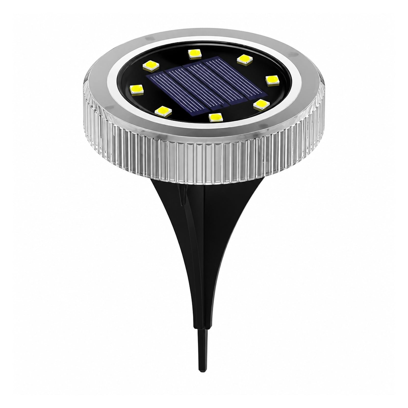 In Ground Lights, Solar Panel Light Outdoor Garden Underground(Warm,4pcs)