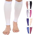 Doc Miller Compression Calf Sleeve for Men & Women - 15-20mmHg Graduated Support, Shin Splint Relief, Running & Sports Recovery, Knee High Calf Sleeves, 1 Pair