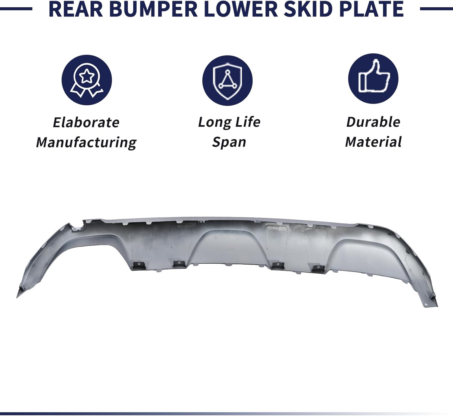 Rear Bumper Lower Skid Plate Panel 86671-S8000 Compatible with Hyundai Palisade 2020 2021 2022 Rear Bumper Guard Cover 86671S8000