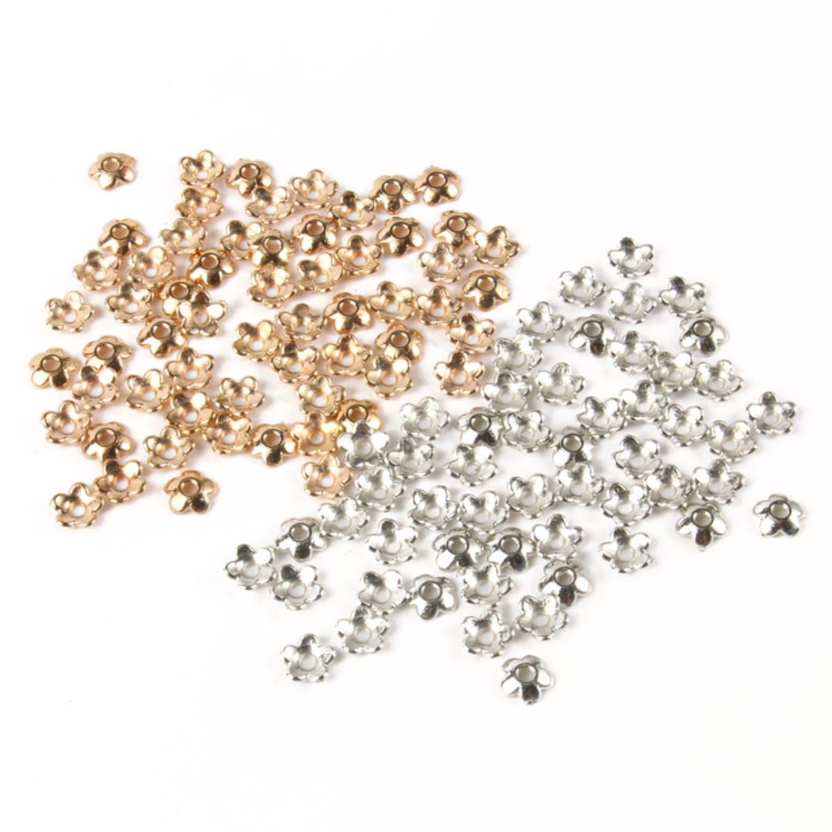 100x 5 Mm Loch Charm-Aufhänger Für Armbänder – Abstandshalter, Perlen-Träger, Großes Loch