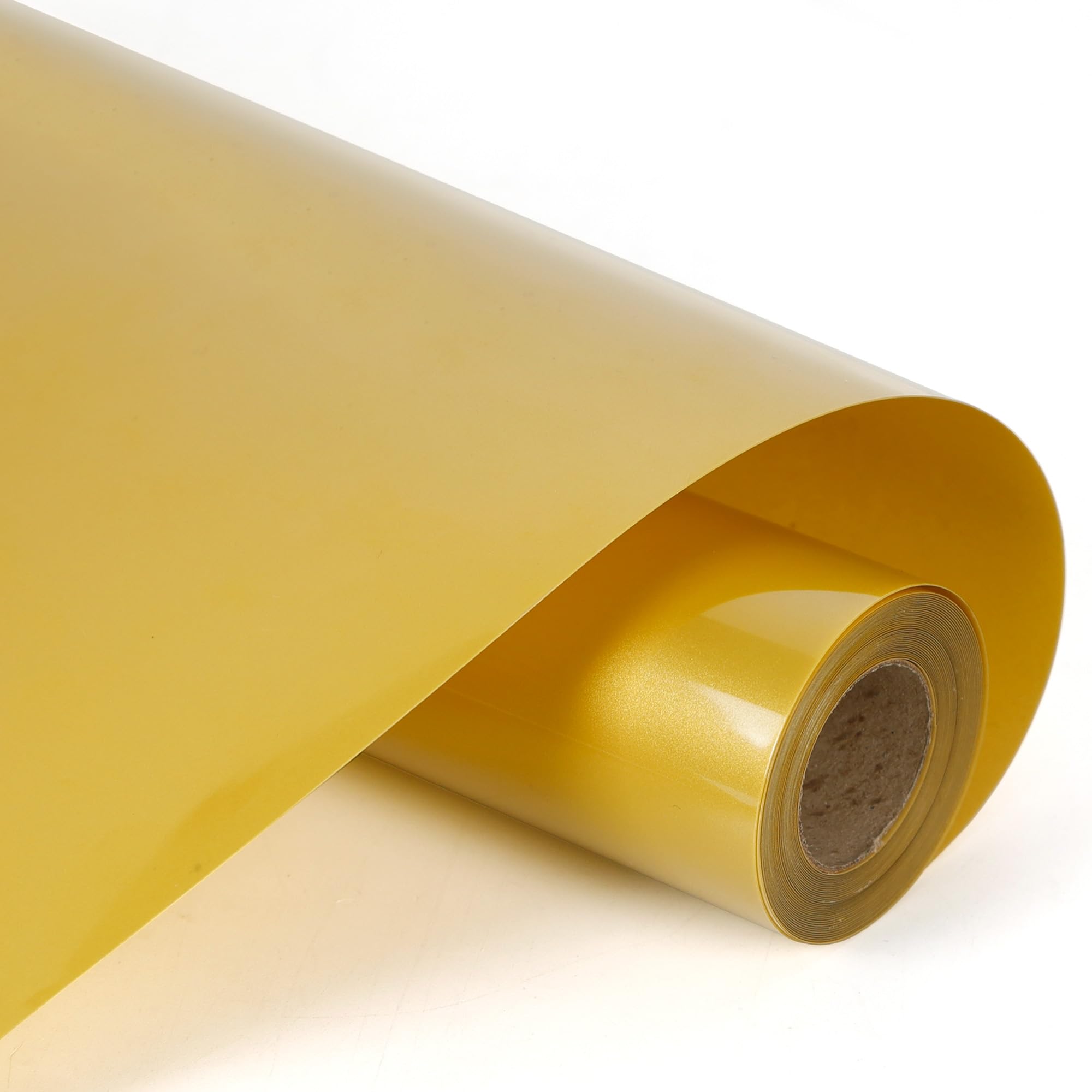 RENLITONG Heat Transfer Vinyl,12 Inch by 10ft Golden Iron on Vinyl