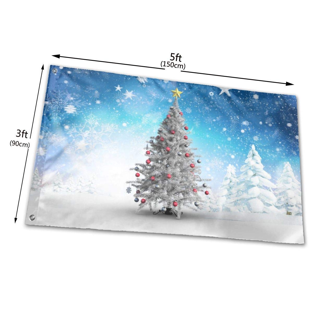 Weihnachts-Gartenflagge Mit Schneeflocke – Doppelseitig, 31,8x45,7 Cm, Wetterfest – Perfekt Für Terrasse & Vorgarten