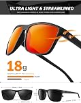 Sunglasses for Men, Polarized Sun Glasses for Men with Lightweight Frame and UV Protection