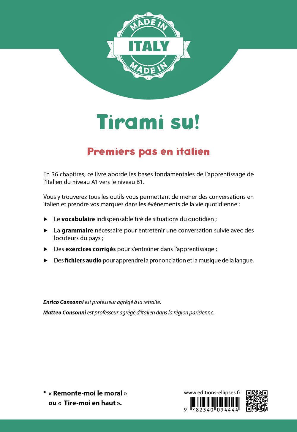 Tirami su!: Premiers pas en italien A1/A2