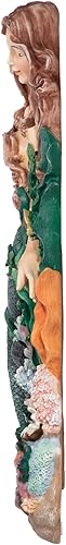 Miniatura 2 de Design Toscano EU920265 Escultura de pared de sirena de conchas (2 unidades), 2 unidades, color verde