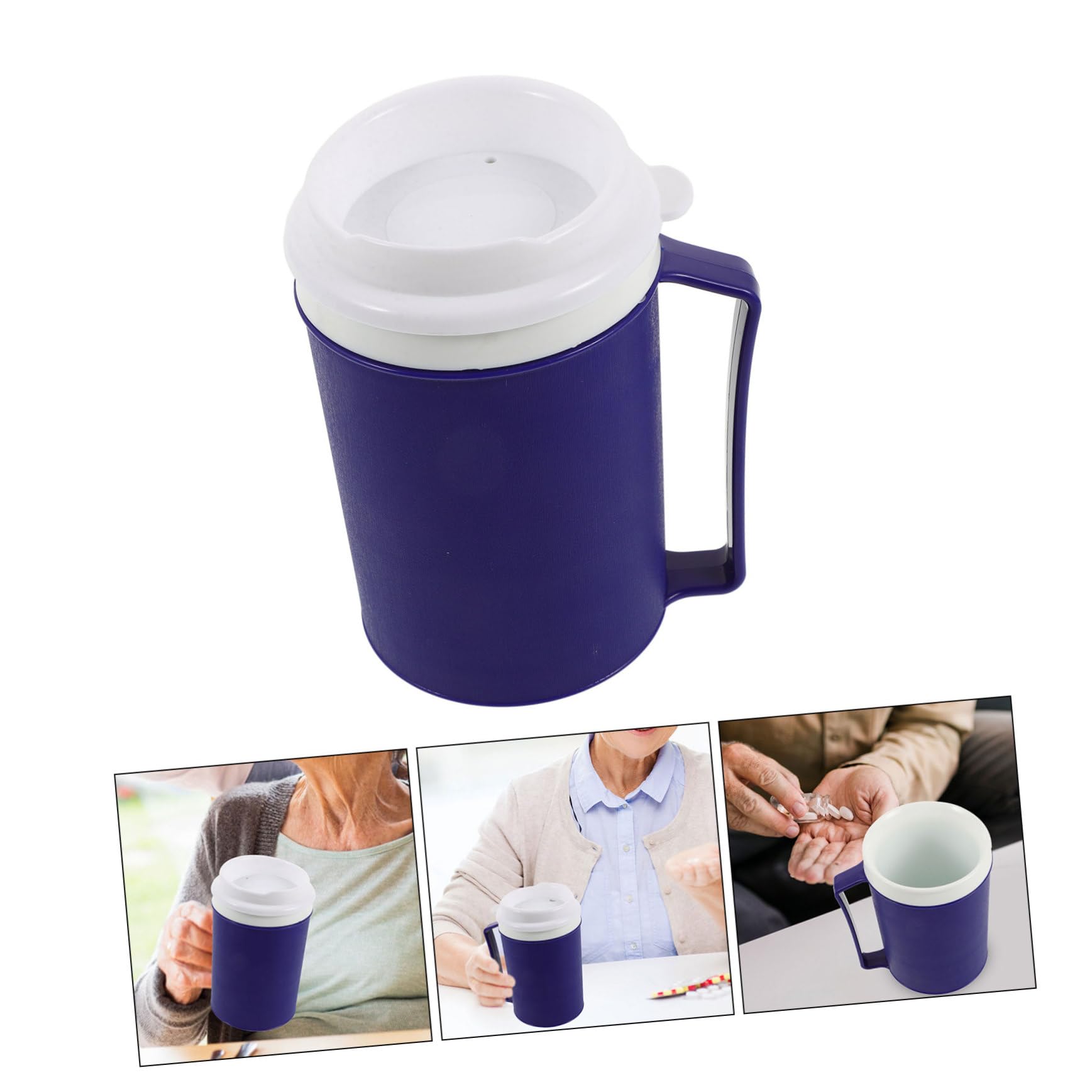 FRCOLOR 4stücke Trinkbecher Für Senioren Und Patienten Auslaufsicher Ergonomisch Für Pflege Und Selbstversorgung Für Ältere Menschen Und Schwangere Frauen Pflegebedürftige Personen