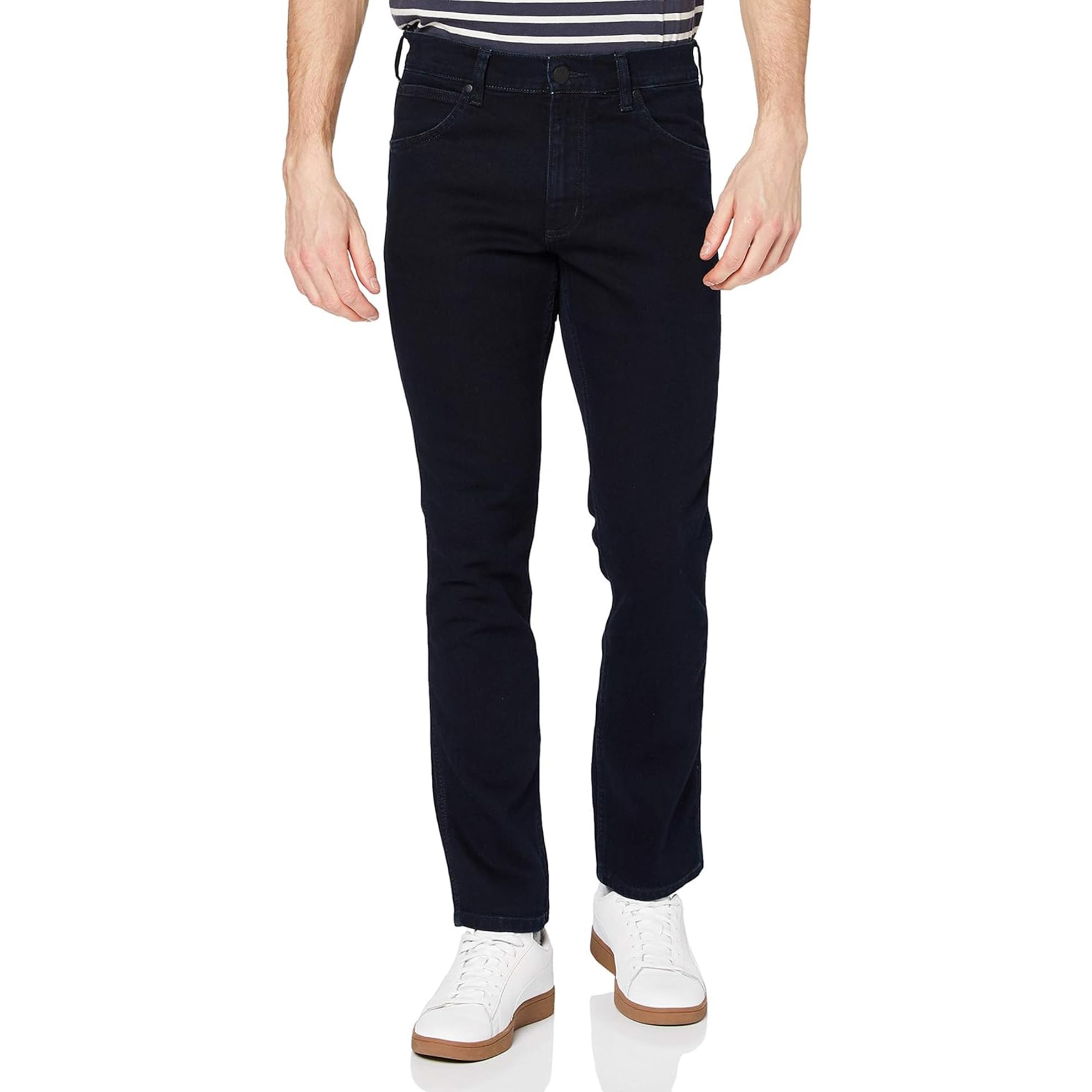 Wrangler Herren Greensboro Jeans, Black Back, 38W / 34L EU