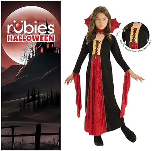 Miniatura 4 de Rubies Disfraz de vestido de vampiresa gótica para niñas M Multicolor