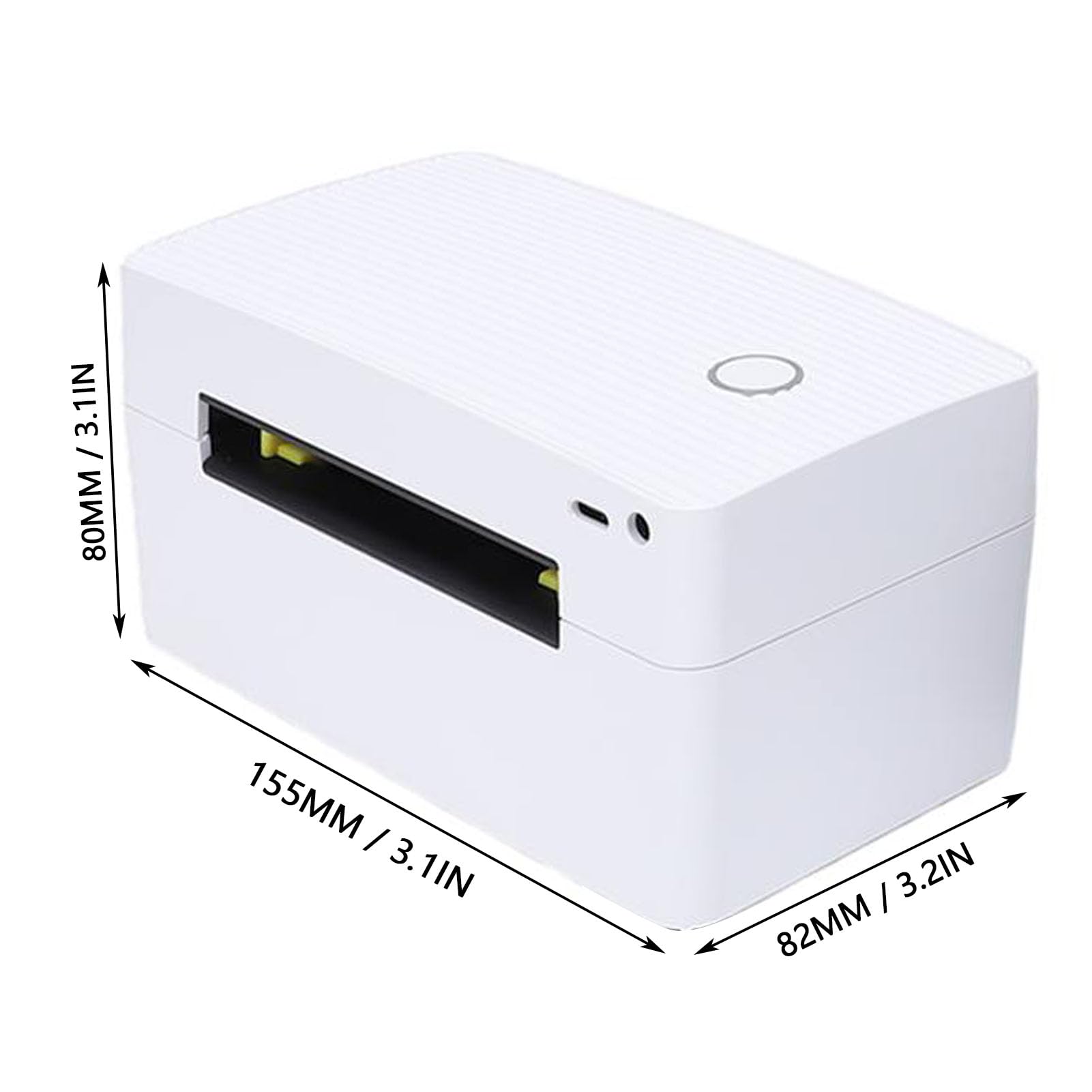 Jectse Stampante per Etichette Bluetooth Etichettatrice Termica per Spedizione da 150 Mm/s 203 DPI con Rilevamento Automatico della Carta per Etichette di Spedizione per Piccole (Spina europea)