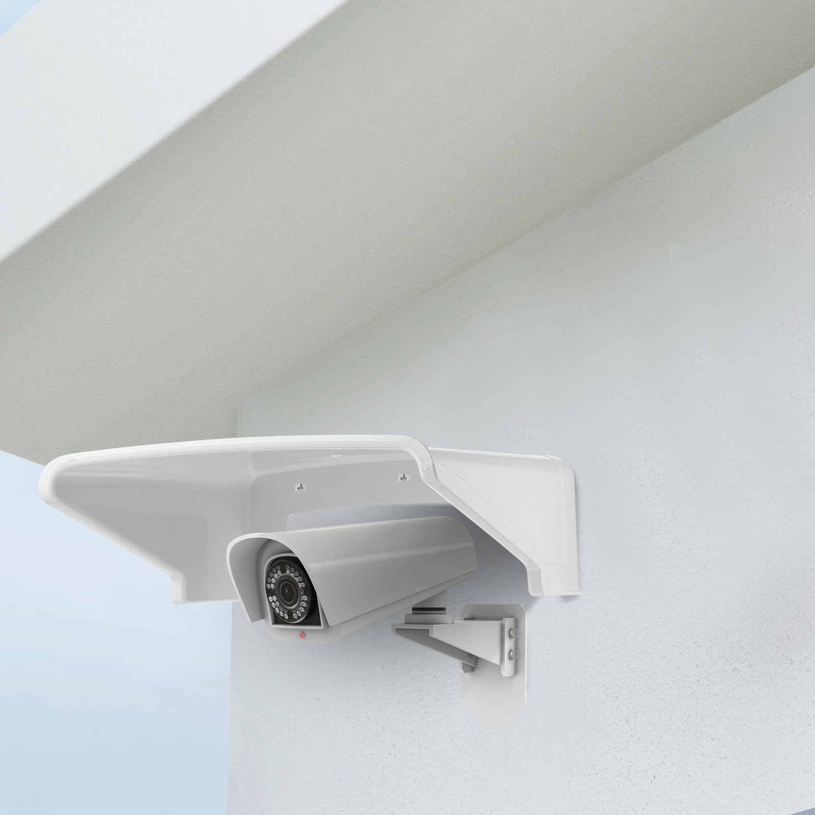 Gatuida 3 Unidades de Cubierta Protectora Universal para cámara de Exterior, Parasol, Impermeable, de plástico, para cámaras Tipo, Tipo y CCTV (Nest, Ring, Dome, Bullet).