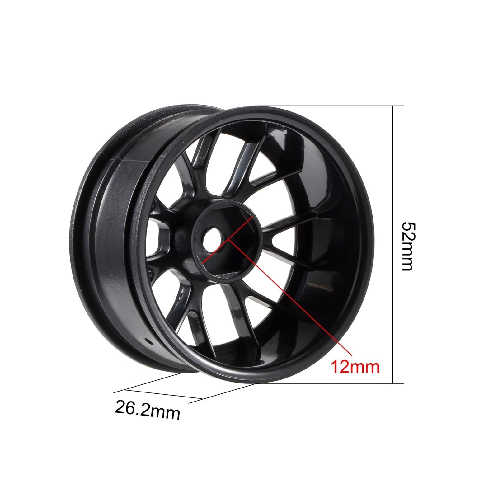 RC Coche NeumáTico Piezas para Wltoys 144001 para Tamiya para MJX para Hyper Go 14210 14209 1/14 1/16 1/10 4 Piezas 1,9 Pulgadas 76 Mm Neumáticos Ruedas Llanta RC Coche para Buggy