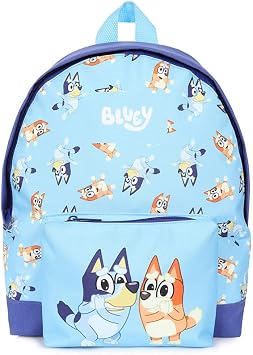 Bluey Official Bingo Childrens Backpack, Kids Backpack, Schoolbag, Rucksack Blue