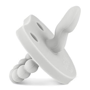 Ryan & Rose Cutie PAT Smile - Orthodontic Pro Pacifier and Teether Grey