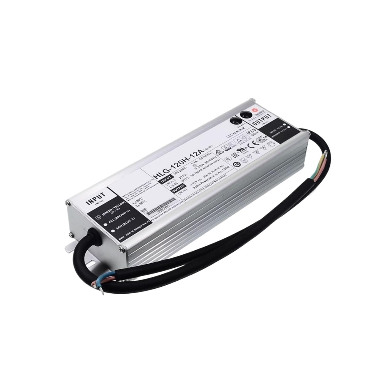 LEOTNNDQ 120W Constant Voltage + Constant Current LED Driver HLG-120H-12A 12V HLG-120H-15A 15V HLG-120H-20A 20V HLG-120H-24A(HLG-120H-20A 20V)