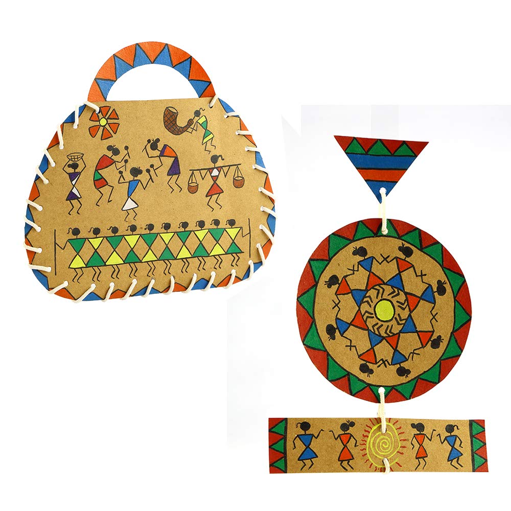 TOY FUN Warli Craft Art and Craft DIY Kit for Kids 5 Years and Above, Multicolor - Image 2 thumbnail