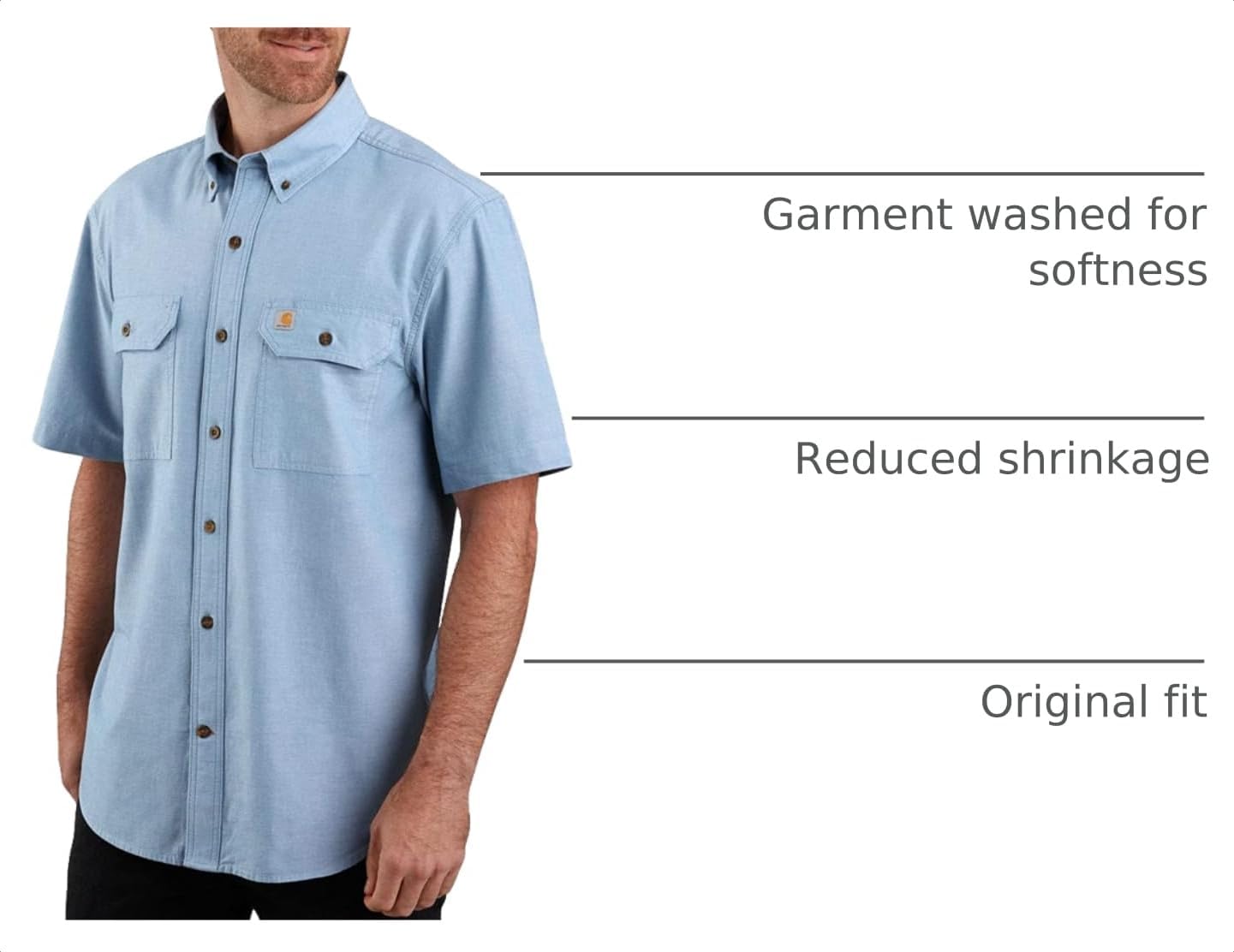 Carhartt Men's 104369 Loose Fit Midweight Shirt