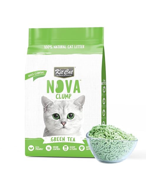 Kit Cat Arena Eco SoyaClump - Green Tea 7L Arena para Gatos