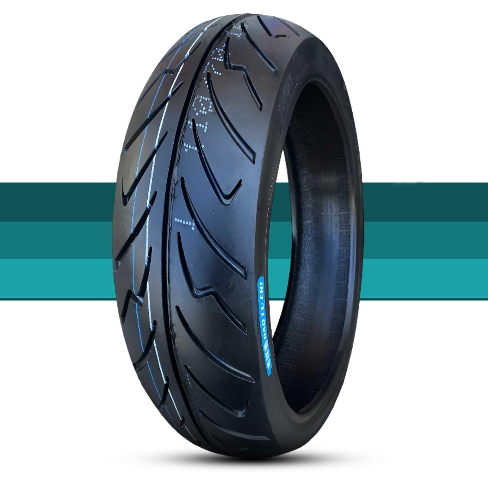 110/70-16 Opona Motocyklowa Bez Wewnętrznej Rury 4 P.R. 52J | Dla Przedniego i Tylnego Koła | Niski Opór Toczenia, Odporna na Przebicia i Zużycie | Maksymalna Ładowność 200 kg