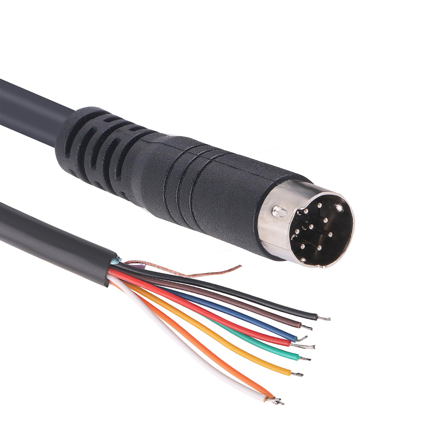 Mendouconert Mini DIN 8 pin Male MD8 to Wire End Connecter Adapter Cable (20mtr)