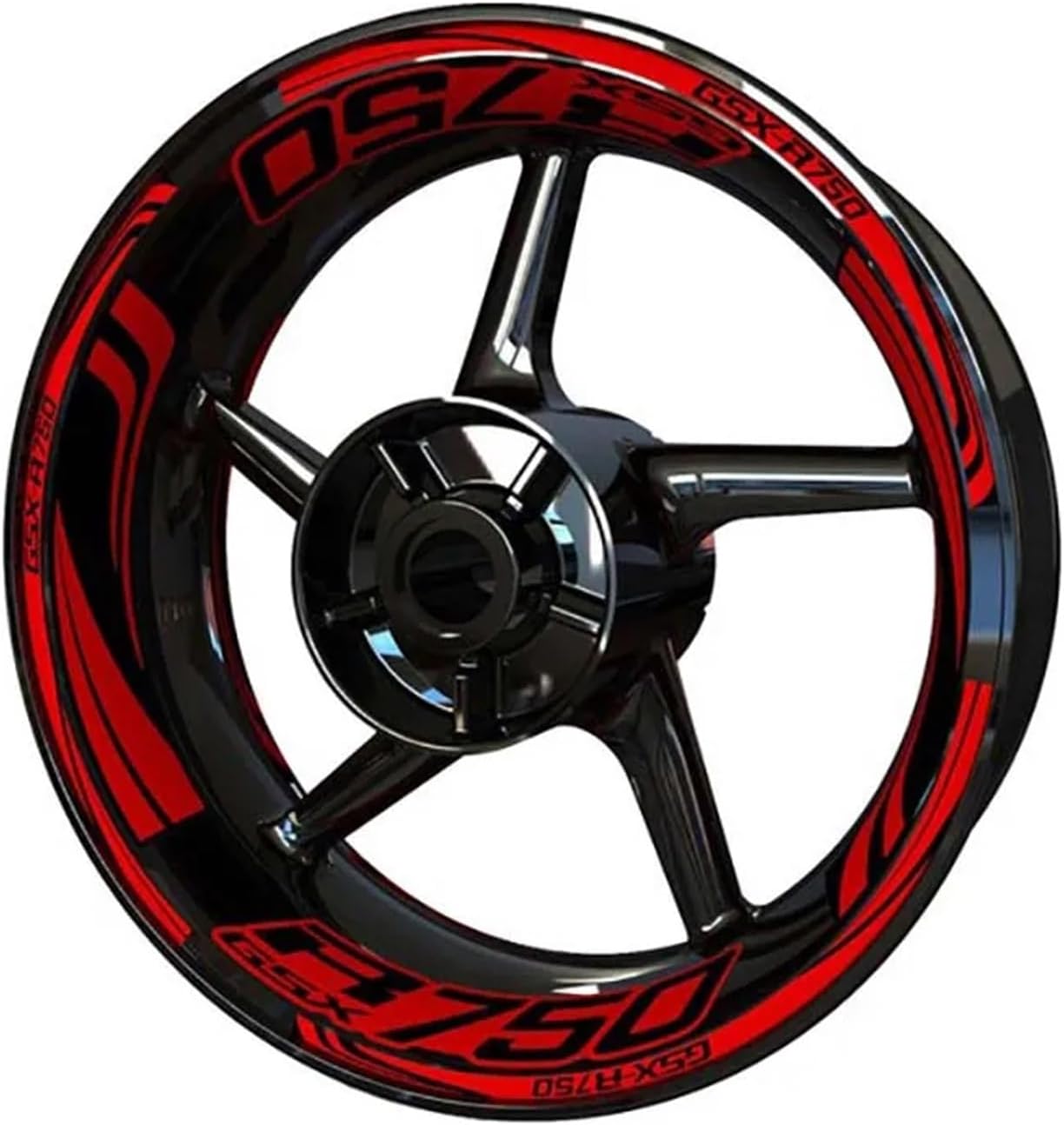 Motorcycle Wheel Rim Sticker for S&uzuki for GSXR750 for GSXR 750 Set Wheel Sticker Decal(9)