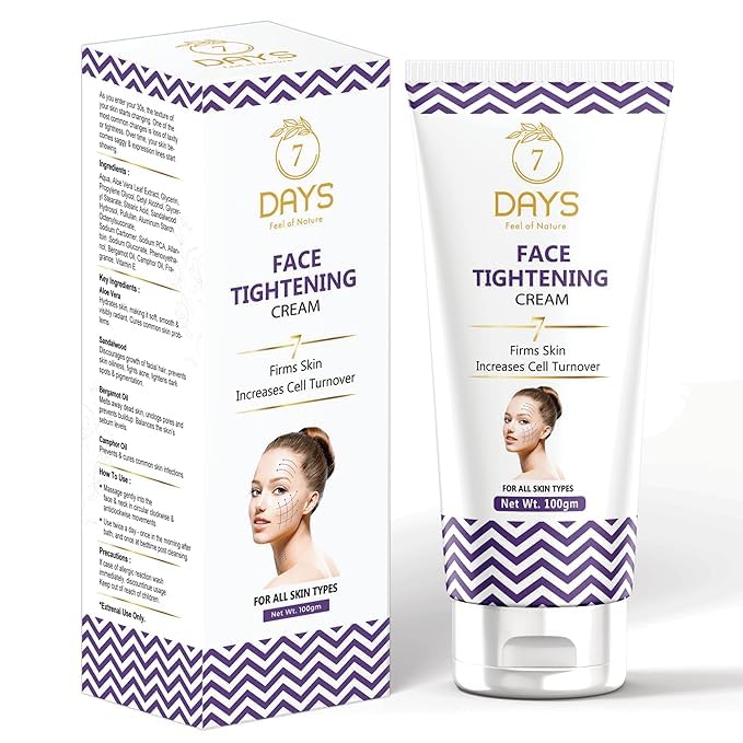 7 Days facial skin tightening, anti aging, natural facial skin tightening and brightening cream, specially for women, 100 gm