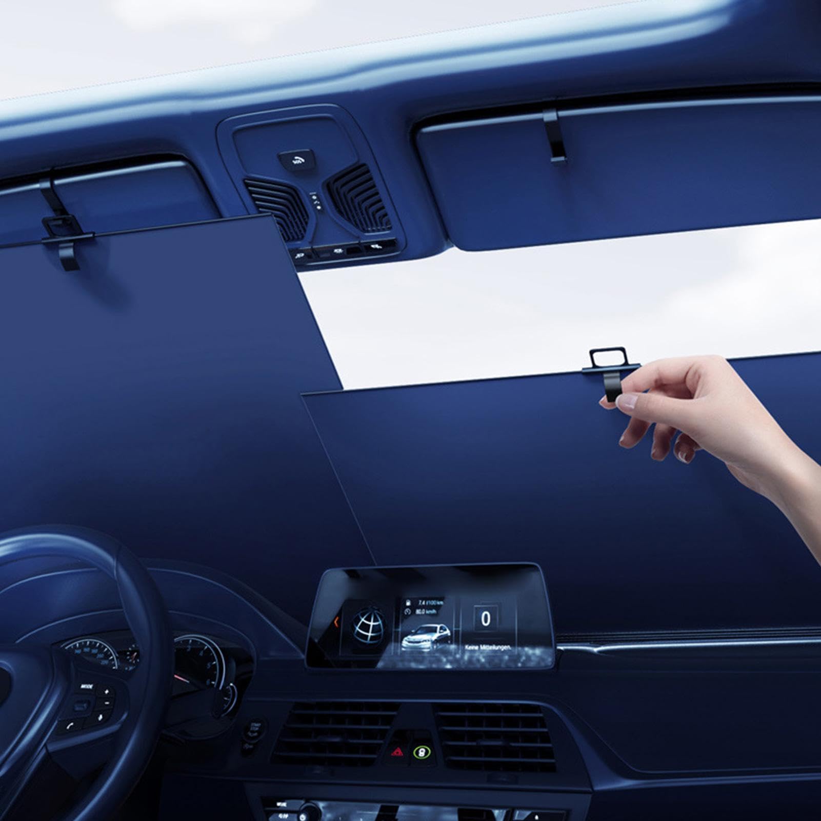 Parasole Per Finestrino Laterale Auto Parasole Retrattile Per Veicolo | Protezione Solare Per Parabrezza Per Berline Camion Camper Viaggi Stradali Autisti Parcheggio Guida Urbana
