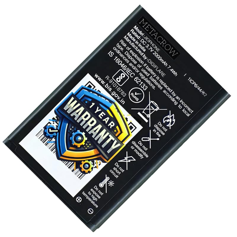 Image of Original Battery Compatible with LYF Jio Mobile Battery - (2000mAh) - 1 Year Warranty BC45