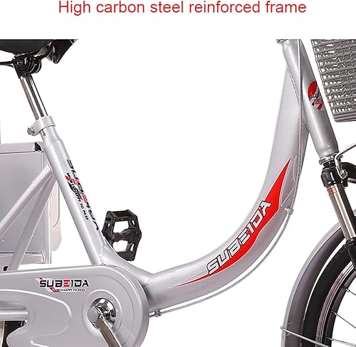 Vista 8 de RSTJ-Sjef Bicicletas de 3 ruedas para adultos mayores con cesta de gran tamaño y asiento trasero bicicletas de crucero de tres ruedas de 20 pulgadas