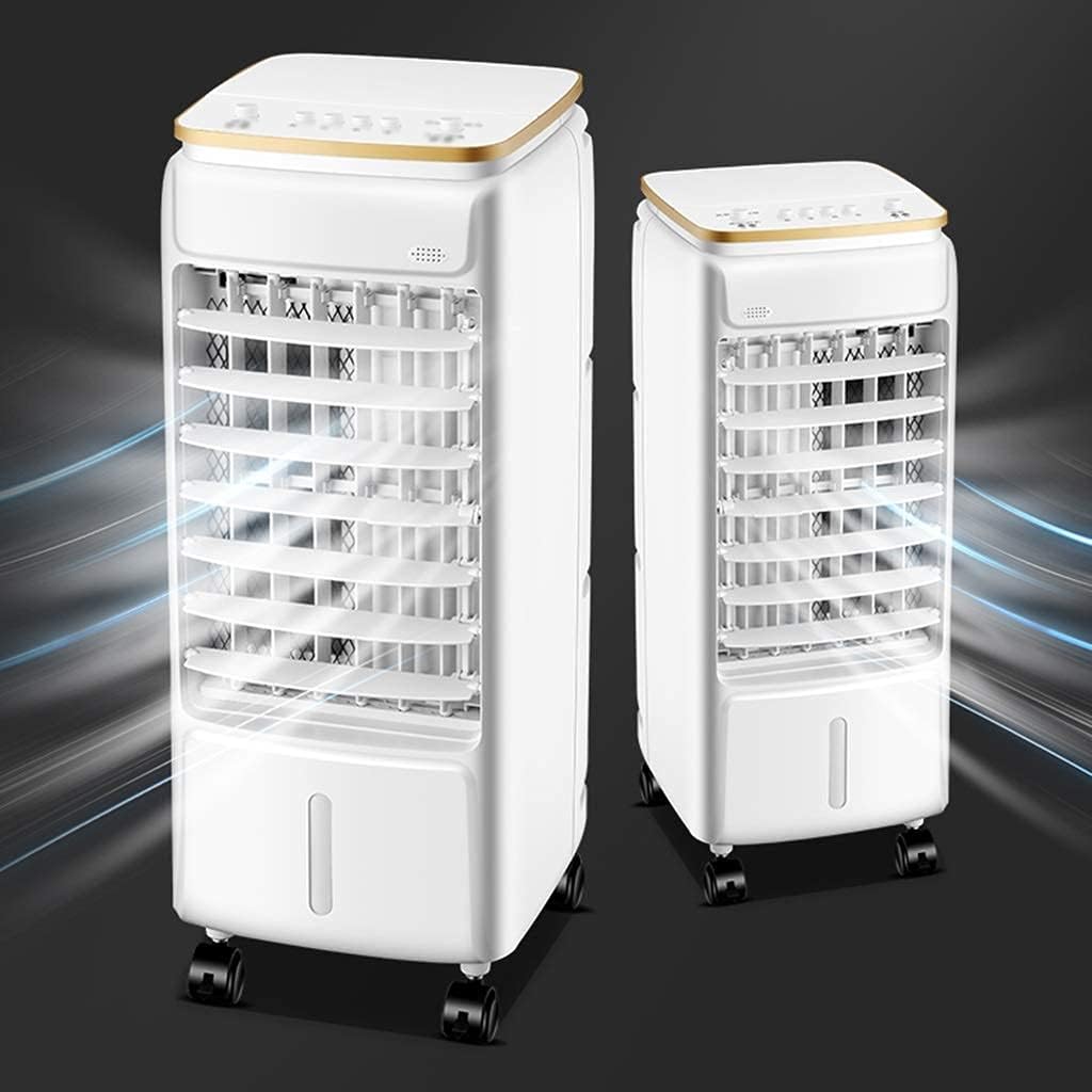 Evaporative Coolers Portable Air Conditioner Fan Evaporative Cooler 3 Fan Speed Conditioner Super Quiet Humidifier Misting Fan for Home Office Bedroom