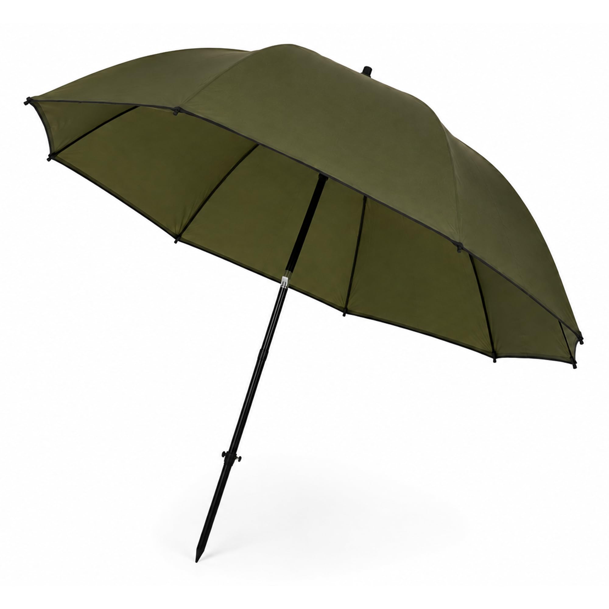 TRAXIS Eco Schirmzelt + Anbauzelt 250cm - Unzerstörbarer Schutz für Angler bei Regen, Sonne und Wind.