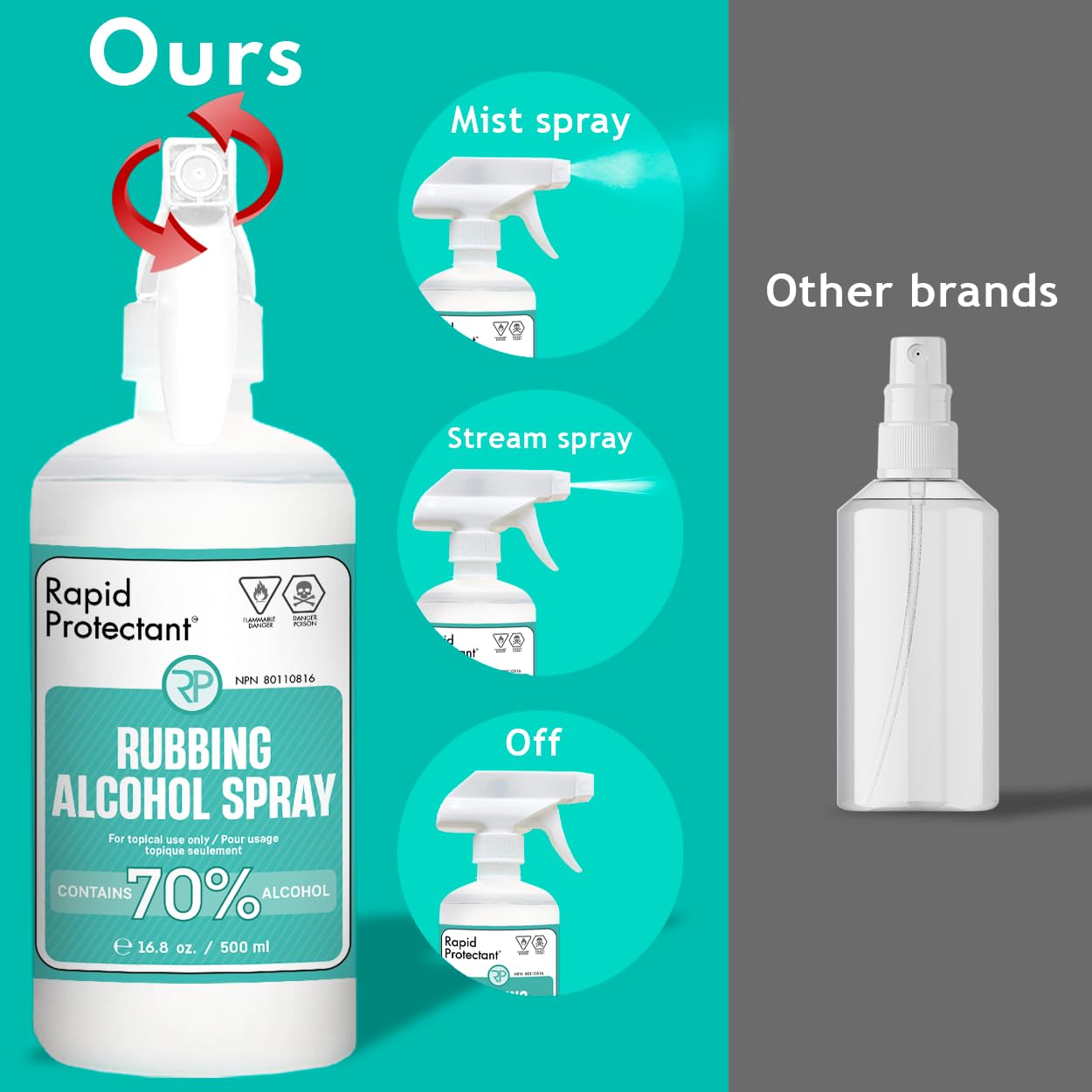 ALCOOL ISOPROPYLIQUE STERILE 70/30 avec eau PPI stérile - en aérosol de 400 ml | STERIGENE STORE