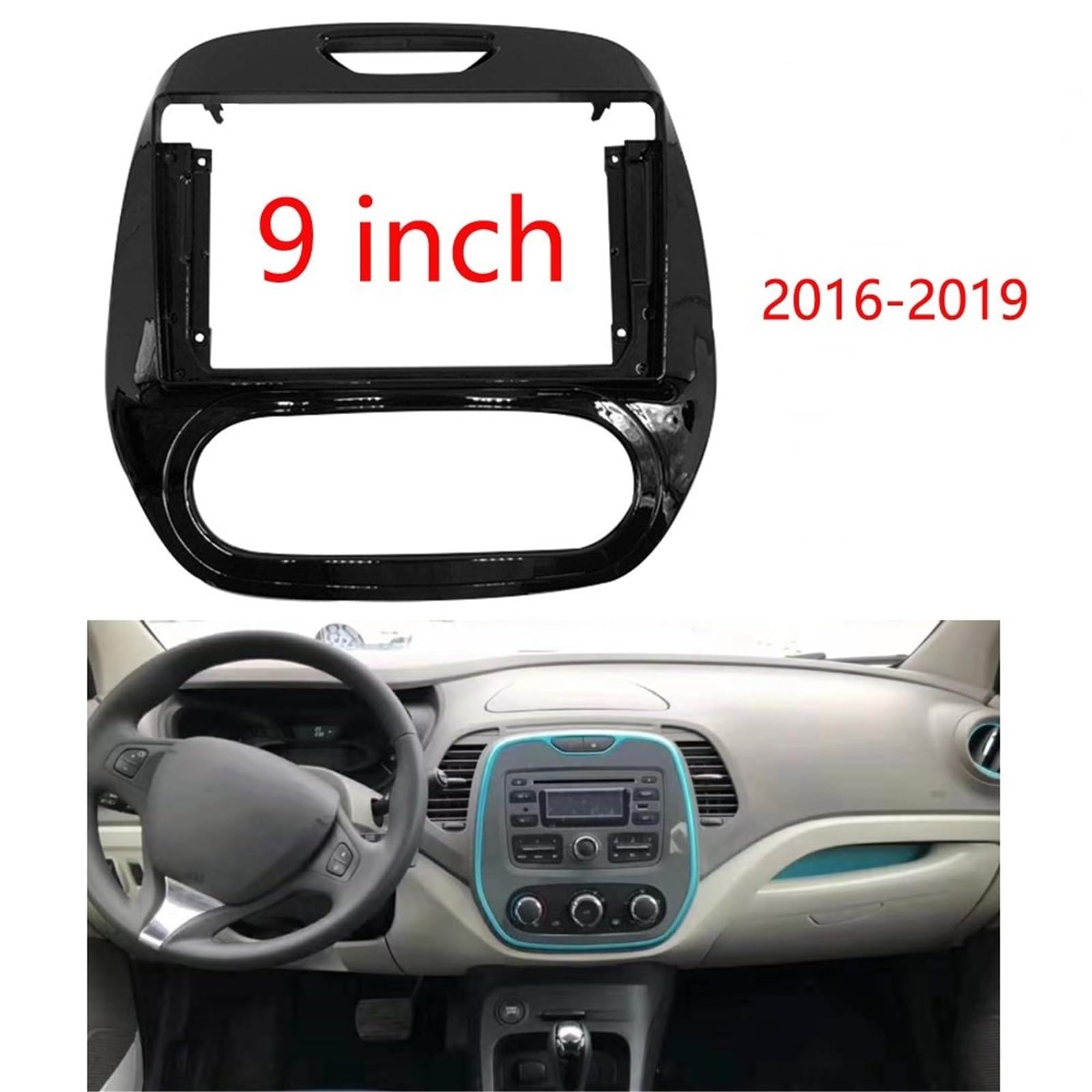 para Captur Manual 2016-2019 Instalación Panel Embellecedor Radio