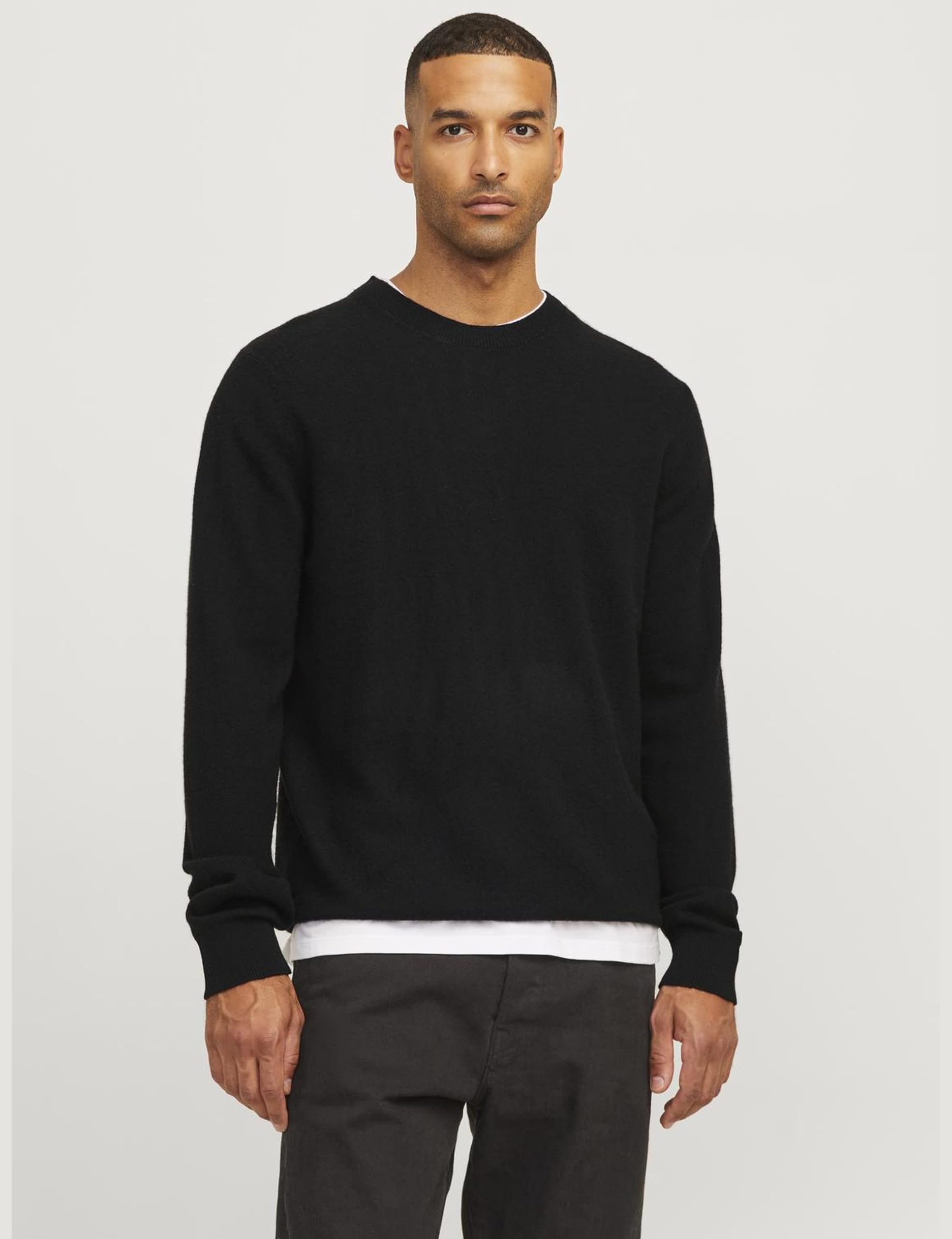 JACK & JONES Knitted Pullover RDD Plain Knitted Pullover