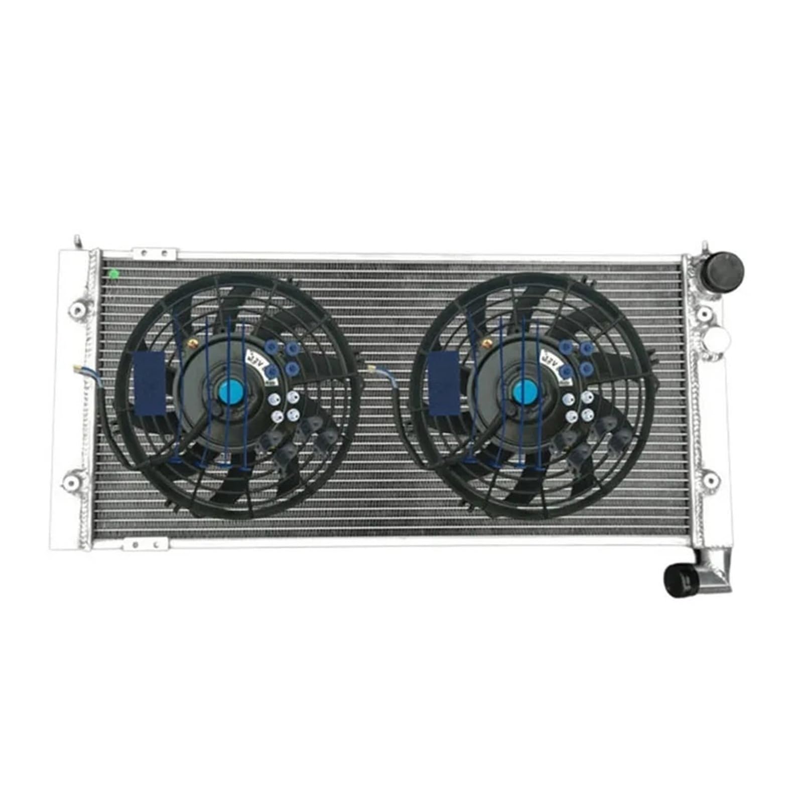 Pasuje Do Golfa 2 Corrado VR6 Turbo 1991-1995 Ręczny Grzejnik MTAluminum + Wentylator Intercooler do turbiny samochodowy