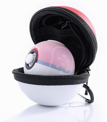 HEATFUN Nintendo Switch Poke Ball Plus Controller Case - Protective and Clear Silicone Case - Black