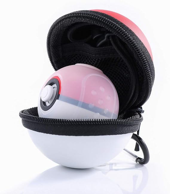 HEATFUN Nintendo Switch Poke Ball Plus Controller Case - Protective and Clear Silicone Case - Black